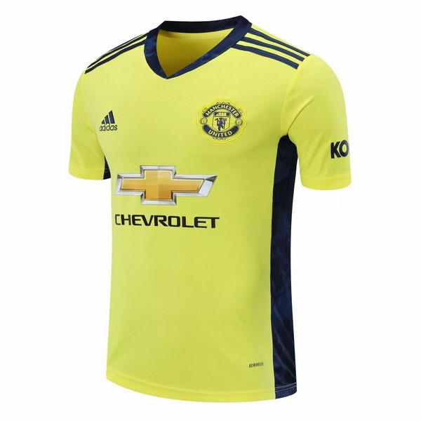 Camiseta Manchester United Replica Segunda Ropa Portero 2020/21 Amarillo